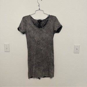STYLESTALKER Grey Distressed Mini Dress with Cutouts